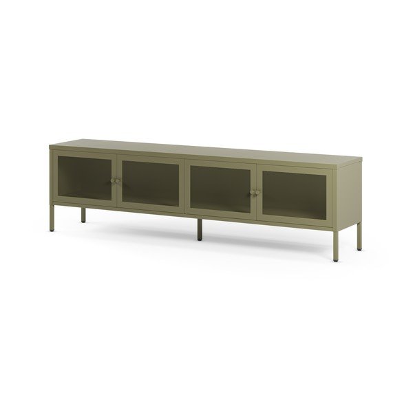 Comodă TV verde din metal 160x50x35 cm Fayna – Marckeric-image-4