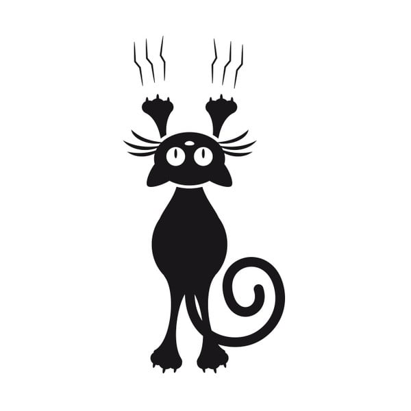 Autocolant Fanastick Cat And The Door-image-2