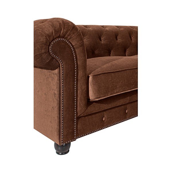 Canapea Max Winzer Orleans Velvet,196 cm, maro-image-3