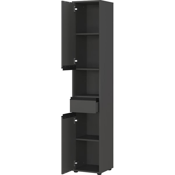 Dulap de baie gri antracit înalt/îngust 33x181 cm Lemont – Germania-image-3