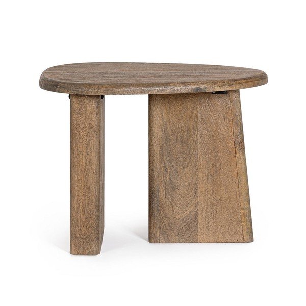 Măsuță de cafea în culoare naturală din lemn de mango 45x60 cm Zacatecas – Bizzotto