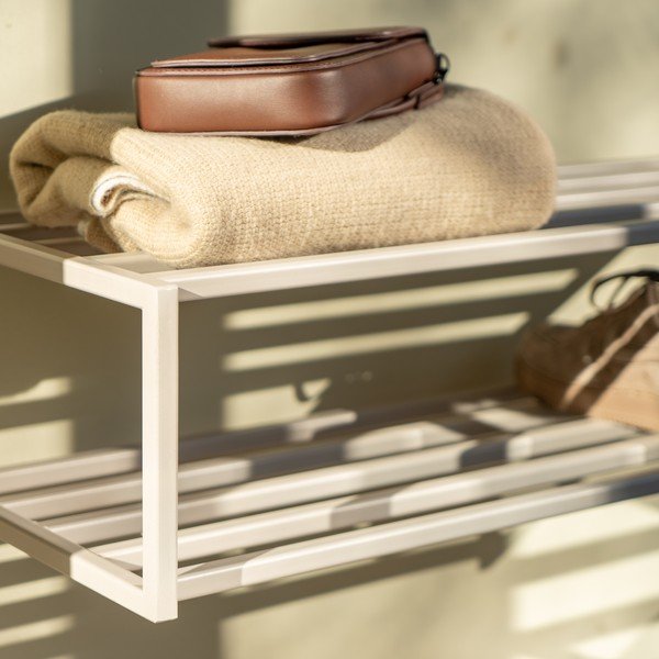 Pantofar taupe suspendat din oțel 118x20,5x30,5 cm School – Spinder Design-image-3