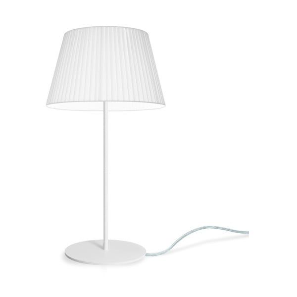 Lampă de birou Bulb Attack Dos Plisado, ⌀ 36 cm, alb