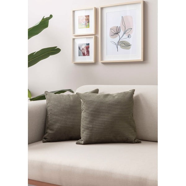 Fețe de pernă 2 buc. din catifea reiată 43x43 cm – Mioli Decor-image-1