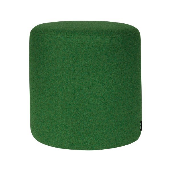 Puf verde cu tapițerie din lână Folk – noo.ma