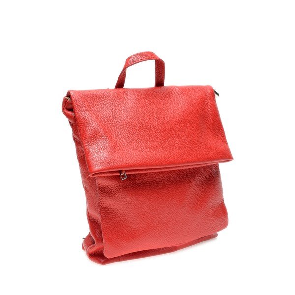 Rucsac din piele Isabella Rhea, roșu-image-3