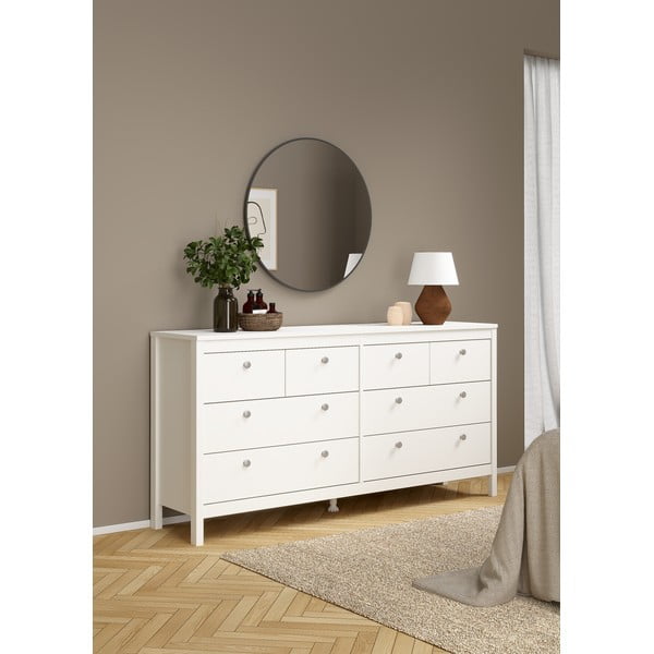 Comodă albă joasă 159x80 cm Madrid – Tvilum-image-1