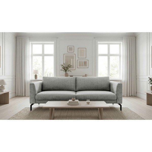 Canapea gri deschis 216 cm Gomero – Scandic-image-1