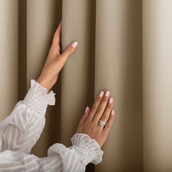 Draperie bej dimout (semi-opacă) 140x270 cm Carli – Restilo-image-2