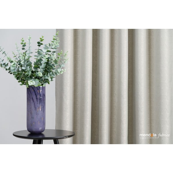 Draperie bej 140x260 cm Teorema – Mendola Fabrics-image-3