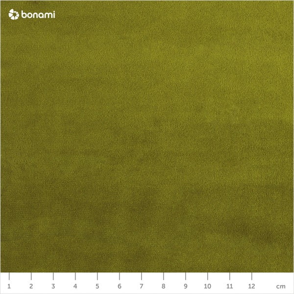 Colțar cu tapițerie din catifea Kooko Home Lento, colț pe stânga, verde-image-1