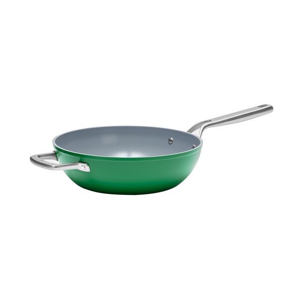Tigaie tip wok cu capac/cu suprafață ceramică ø 28 cm Meda 3.0 – FABINI-image-2