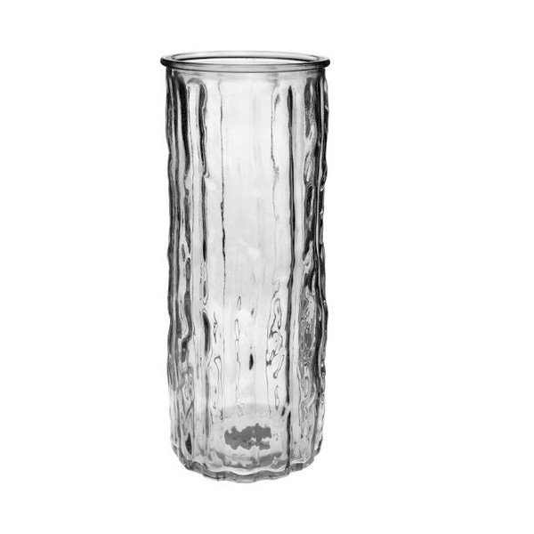 Vază albastru-deschis din sticlă (înălțime 25 cm) – Dakls