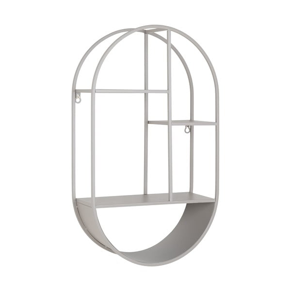 Raft gri deschis etajat din metal 35 cm Feira – House Nordic-image-1