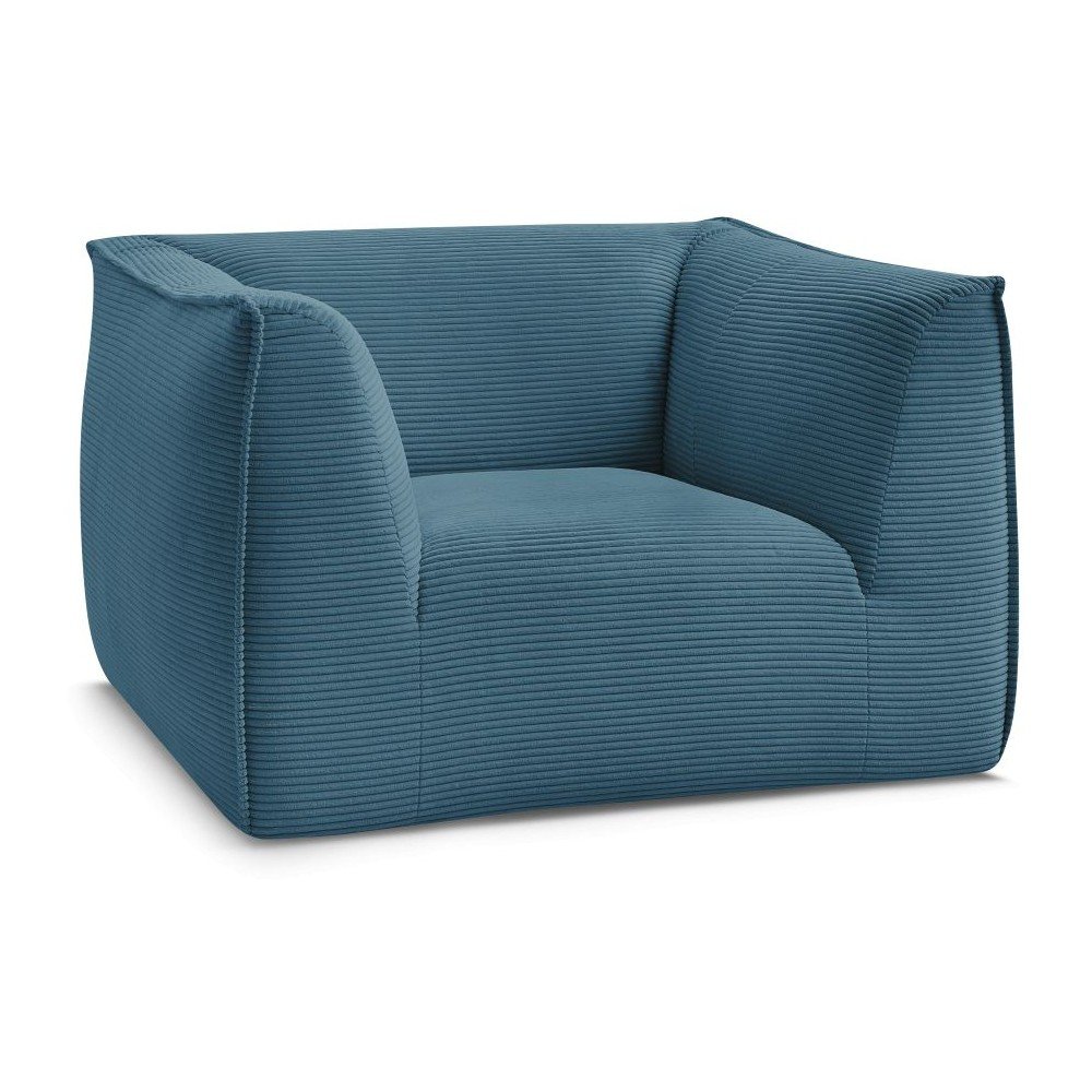 Fotoliu albastru cu tapiÈu009Berie din catifea reiatÄGiorgia âu0080Bobochic Paris