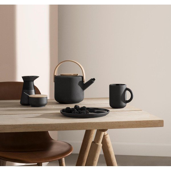 Ceainic negru din gresie ceramică 1,25 l Theo – Stelton-image-1