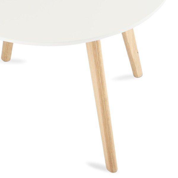 Măsuță de cafea din lemn Furnhouse Life, Ø 60 cm, alb-image-2