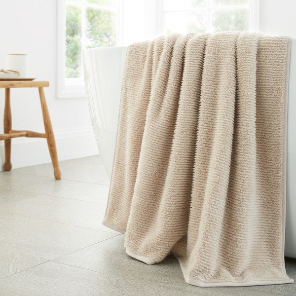 Prosop bej din bumbac 70x127 cm Soft Zero Twist Spa Towel – Bianca-image-1