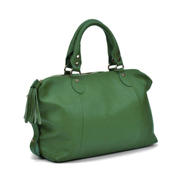 Geantă din piele Mangotti Debra, verde-image-4