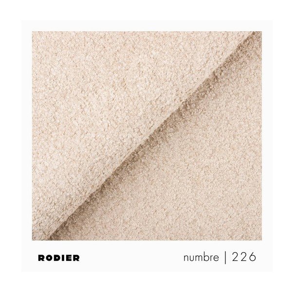 Taburet bej cu tapițerie din țesătură bouclé Rene – Rodier-image-4