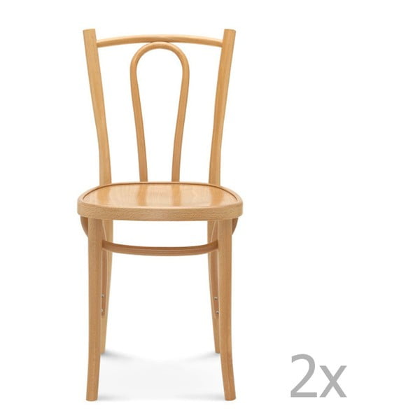 Set 2 scaune de lemn Fameg Lauritz