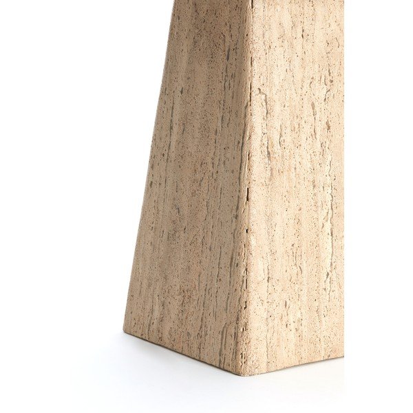 Măsuță auxiliară cu blat din piatră 40x40 cm Kepami – Light & Living-image-4