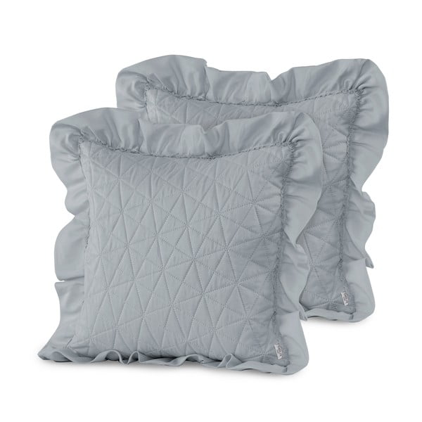 Set 2 fețe de pernă AmeliaHome Tilia, 45 x 45 cm, gri-image-1