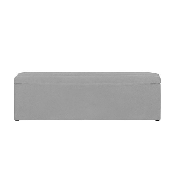 Divan cu spațiu pentru depozitare Cosmopolitan Design LA, 180 x 47 cm, gri deschis-image-1
