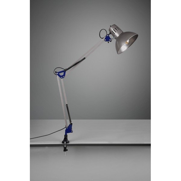 Veioză argintie cu structură flexibilă/cu clemă (înălțime 73,5 cm) Tajo – Trio-image-2