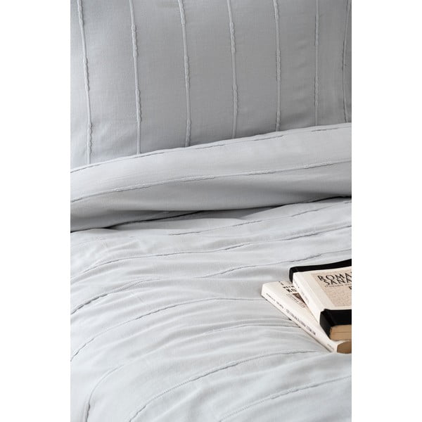 Set cuvertură și fețe de pernă gri din bumbac 210x220 cm Sedef – Mijolnir-image-3