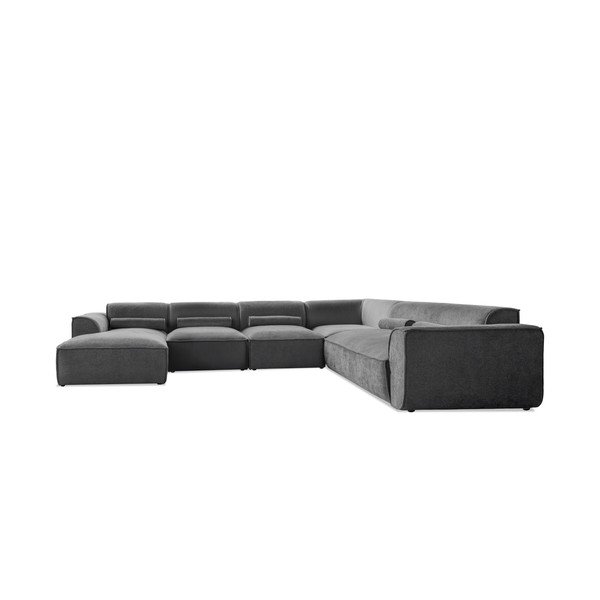 Colțar gri (cu colț pe partea dreaptă/în formă de "U") Flex Felix – Miuform