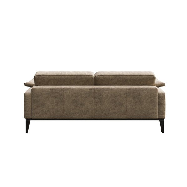 Canapea cu tapițerie din imitație de piele MESONICA Musso, 173 cm, bej-image-3