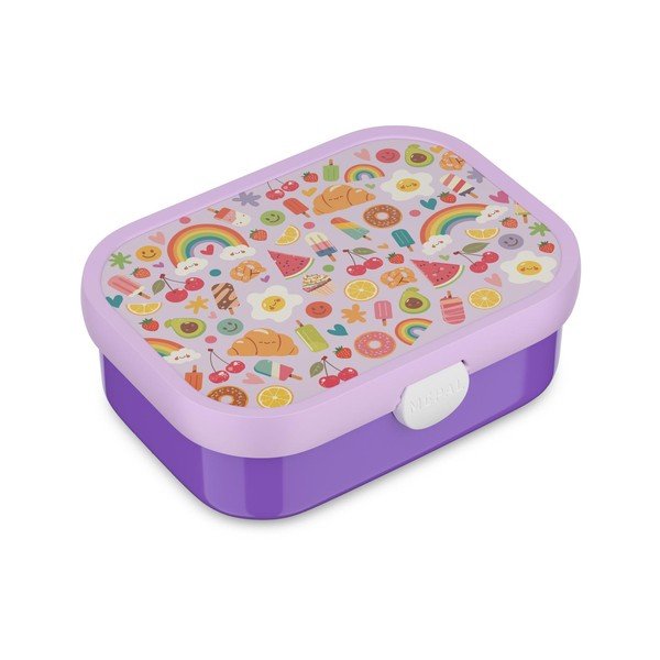 Cutie de gustări pentru copii mov din plastic Food Fest – Mepal