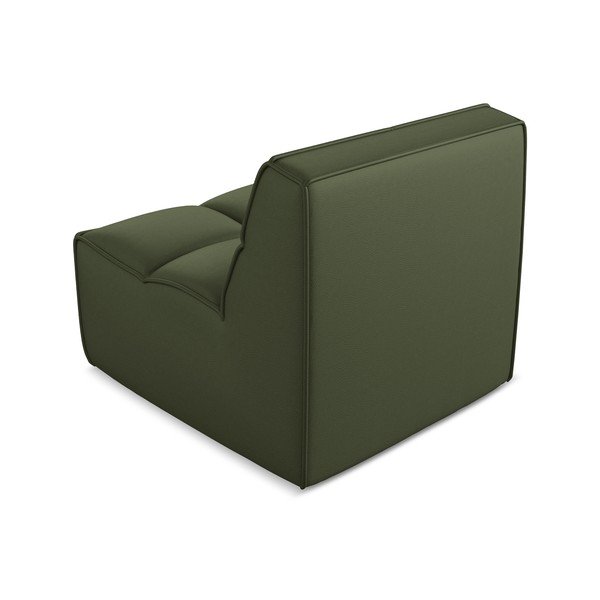 Modul pentru canapea modulară verde cu tapițerie din imitație de piele Kalai – Makamii-image-3