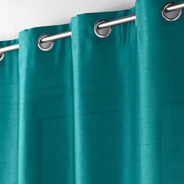 Draperie albastră din microsatin 140x240 cm Shana – douceur d'intérieur-image-1