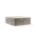 Pat boxspring maro deschis cu spațiu de depozitare 180x200 cm Yoko – Maison de Rêve