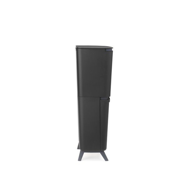 Coș de gunoi gri închis pentru reciclare 25+10+10 l din plastic SortUp Recycle Hi – Brabantia-image-4
