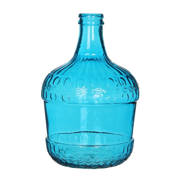 Vază din sticlă Mica Diego, 40 x 27 cm, albastru