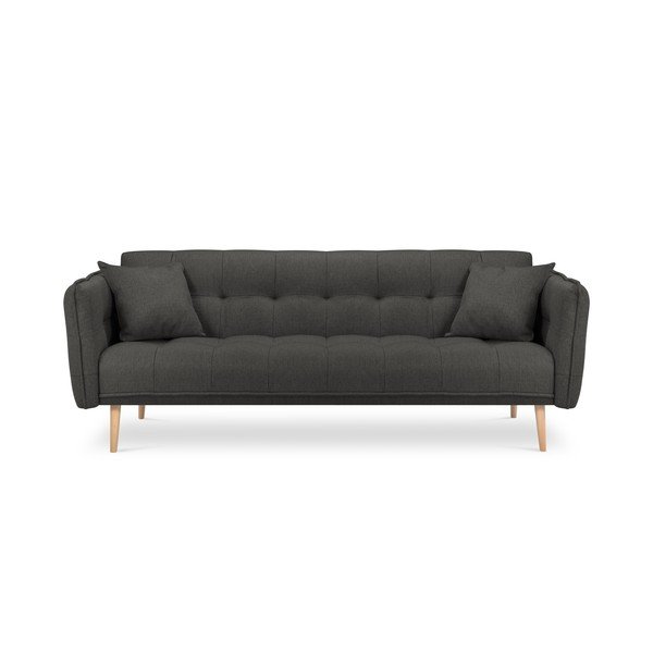 Canapea extensibilă Mazzini Sofas Canna, gri închis