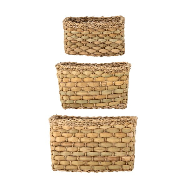 Coșuri de depozitare 3 buc. din iarbă-de-mare 26x16x16 cm Ramon – Bloomingville-image-3