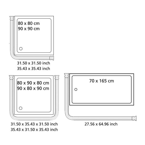 Suport universal pe colț pentru perdea duș Wenko, ø 2 cm, alb-image-3