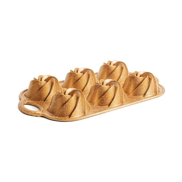 Formă de copt pentru mini-prăjiturele Bundt din aluminiu Dahlia – Bonami Selection