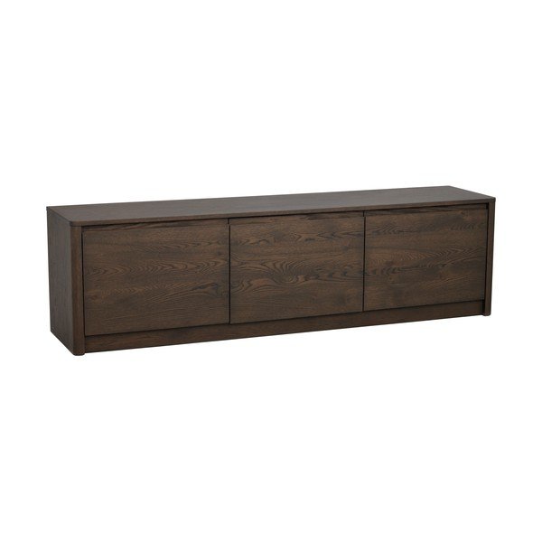 Comodă în culoare naturală închisă cu aspect de lemn de stejar 180x50x40 cm Melstone – Rowico