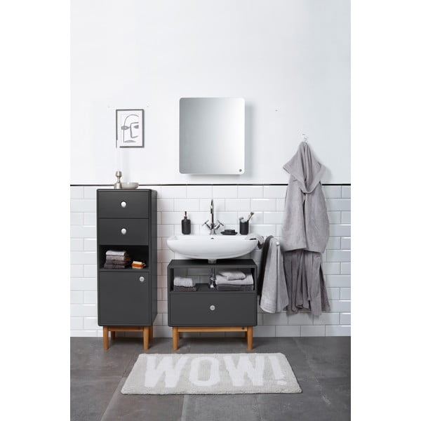 Dulap de baie gri antracit înalt/suspendat 40x100 cm Color Bath – Tom Tailor-image-1