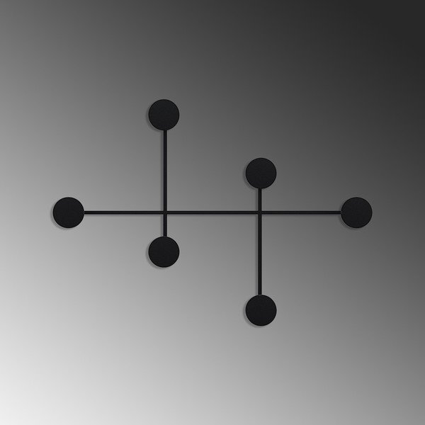 Cuier de perete negru din metal Dama – Kalune Design-image-4