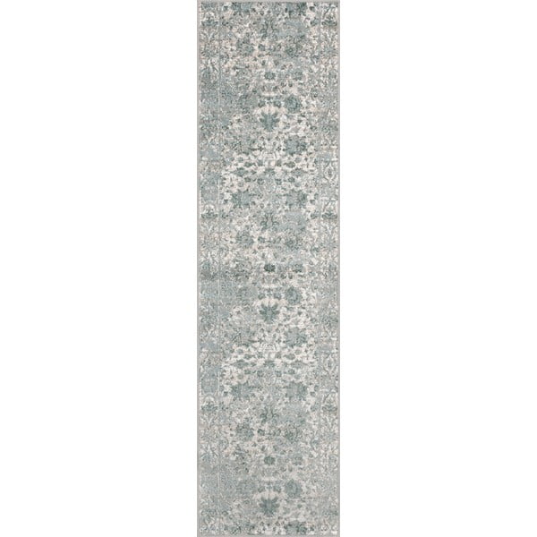 Covor tip traversă albastru prăfuit 80x300 cm Sensi Tris – FD