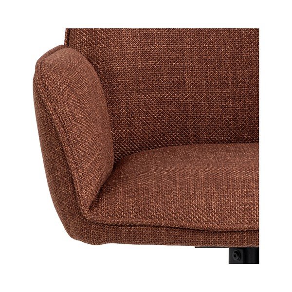 Set de scaune de sufragerie cărămiziu cu cotiere 2 buc. tapițat Glenda – Actona-image-4