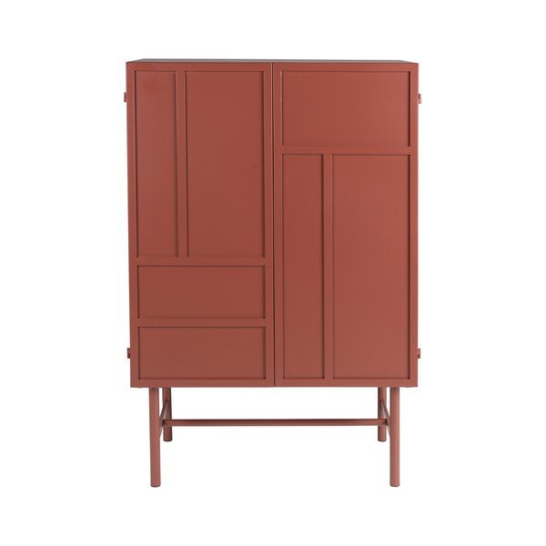 Dulap roșu din metal 70x105x35 cm Davis – White Label