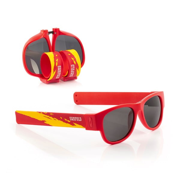 Ochelari de soare pliabili InnovaGoods Sunfold Mondial Spain Red, roșu