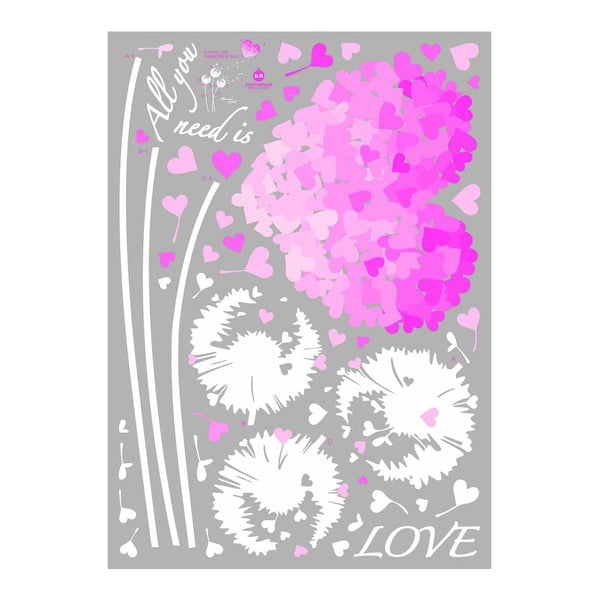 Autocolant Ambiance Pink Hearts-image-1